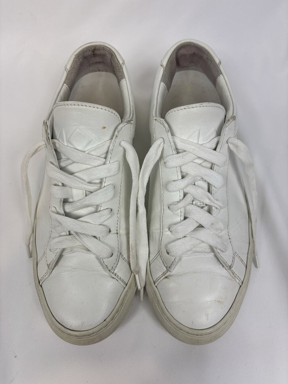 Koio Capri Triple White Leather Sneakers Size 39 / 9 Made in Italy Lace Up